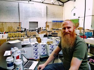 Chris from Miorge Mihoublon - Bières artisanales sélectionnées, you'll meet him when visiting the #BXLBF18 beer shop